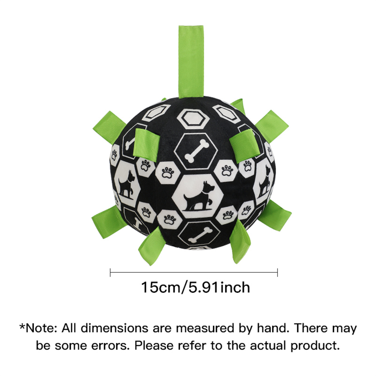 New Pet Training Ball with Bell Sound, Interactive Outdoor Dog Football