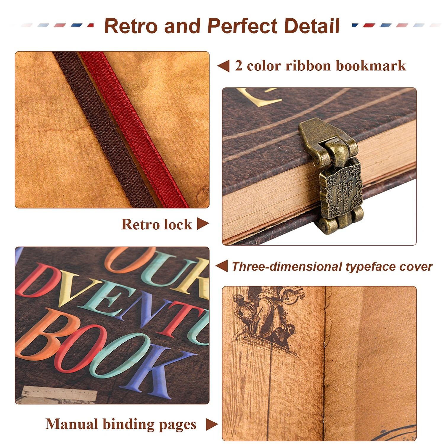 DIY Handmade Our Adventure Photo Album Scrapbook