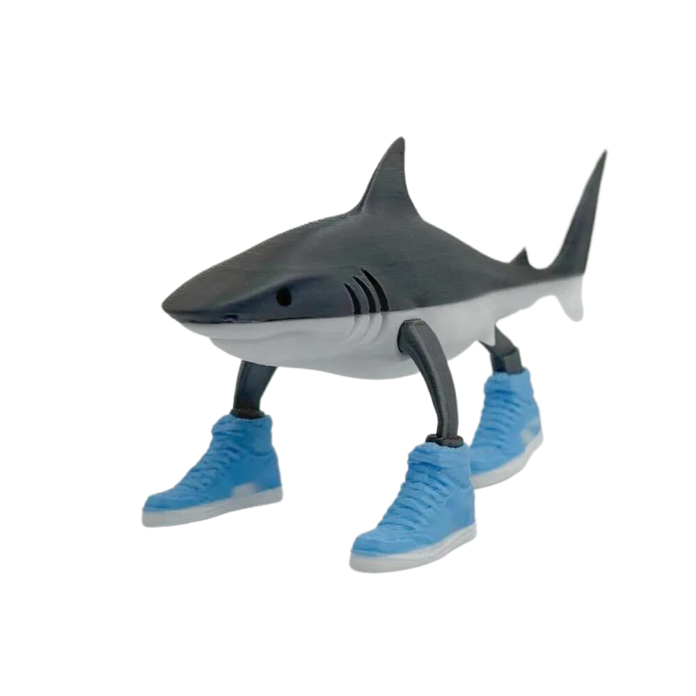 Funny Shark Creative Abstraction Action Figure, The Classic of Mountains and Seas, Tralalerotralala Tung Tung Tung Sahur