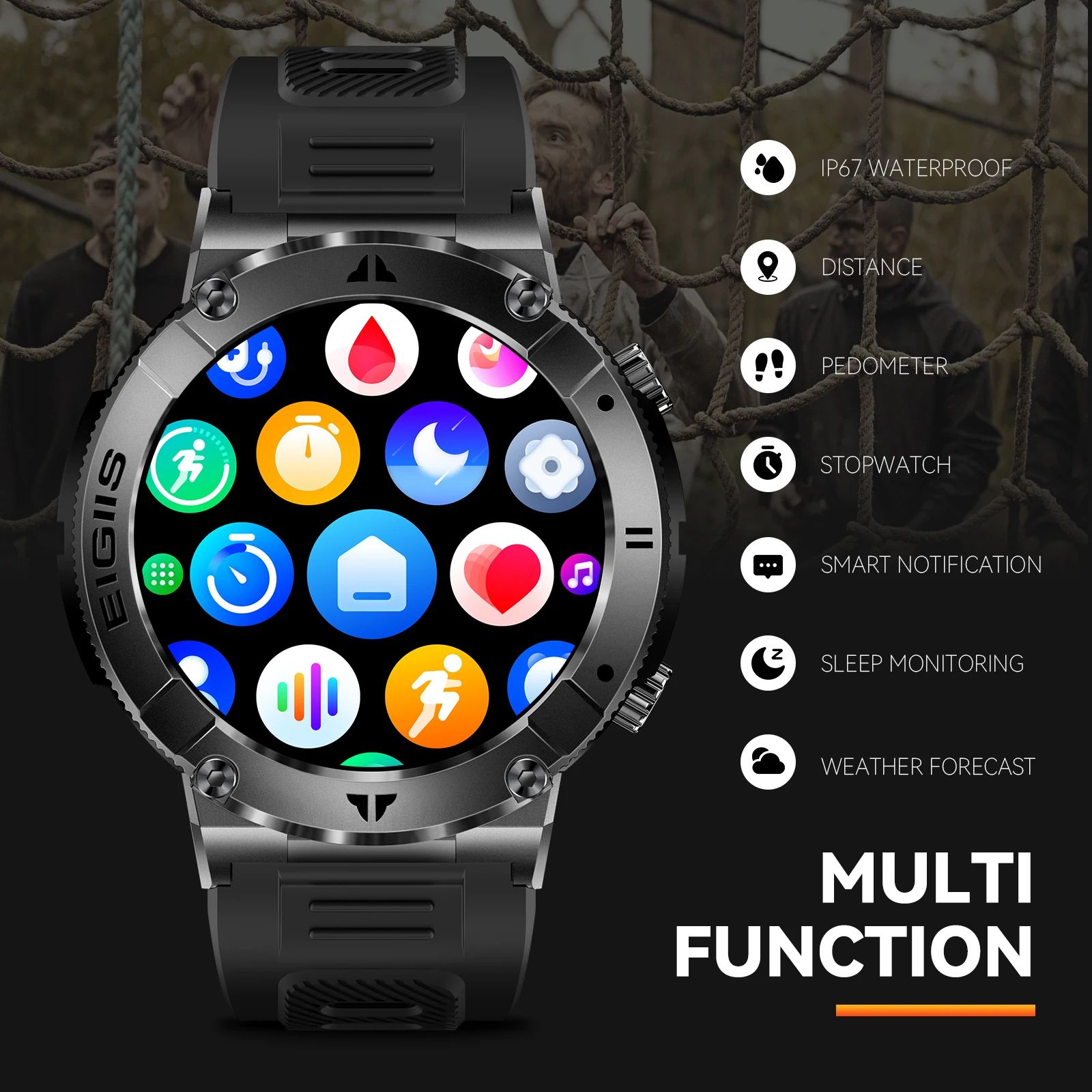 LaNikar Bluetooth Calling Fitness Smartwatch