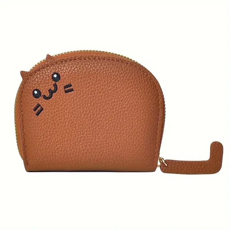 Cat Shaped Wallet Cute Women Card Holder Multi Slot Coin Purse