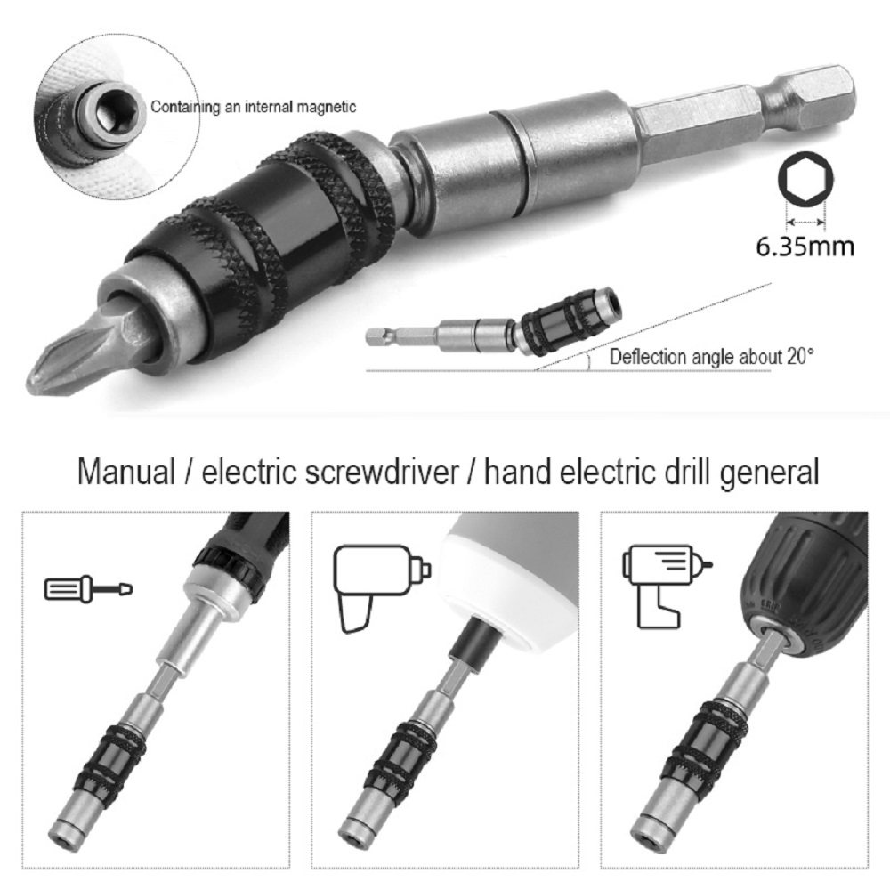 Magnetic Pivot Drill Bit Holder
