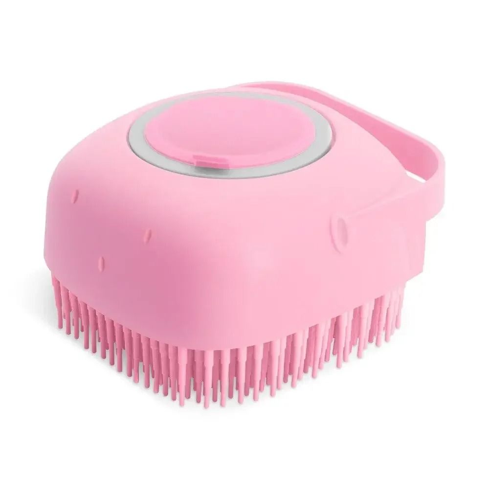 2-in-1 Pet Shampoo Dispenser and Massage Brush