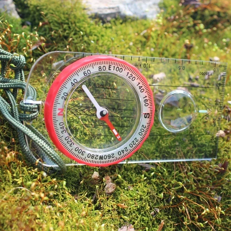 Portable Waterproof Camping Compass with Luminous Display & Rotating Dial  Ideal for Outdoor Adventures