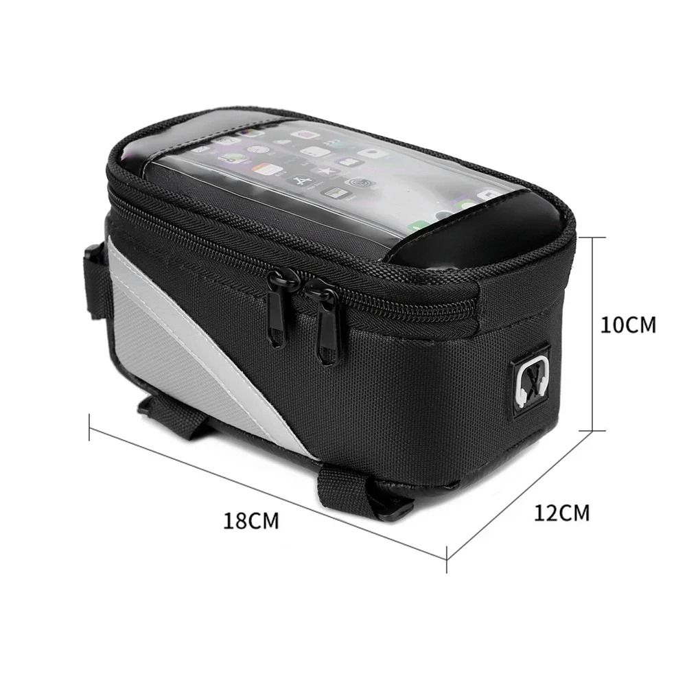 Waterproof Bike Frame Bag Touch Screen Bicycle Phone Holder Top Tube Bag