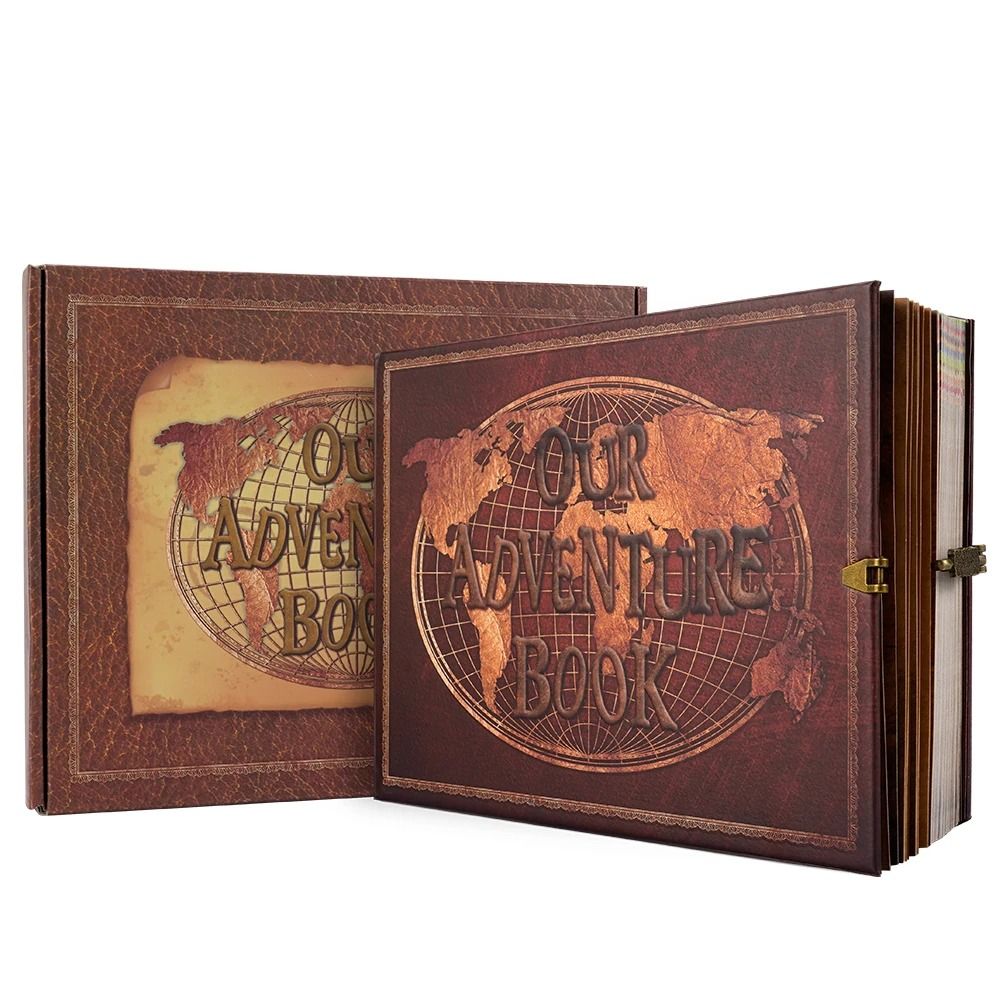 DIY Travel Memory Album with Retro Leather Cover
