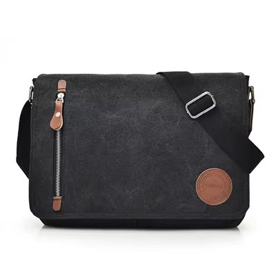 Men's Retro Canvas Crossbody Messenger Bag Large Travel Satchel Briefcase Style