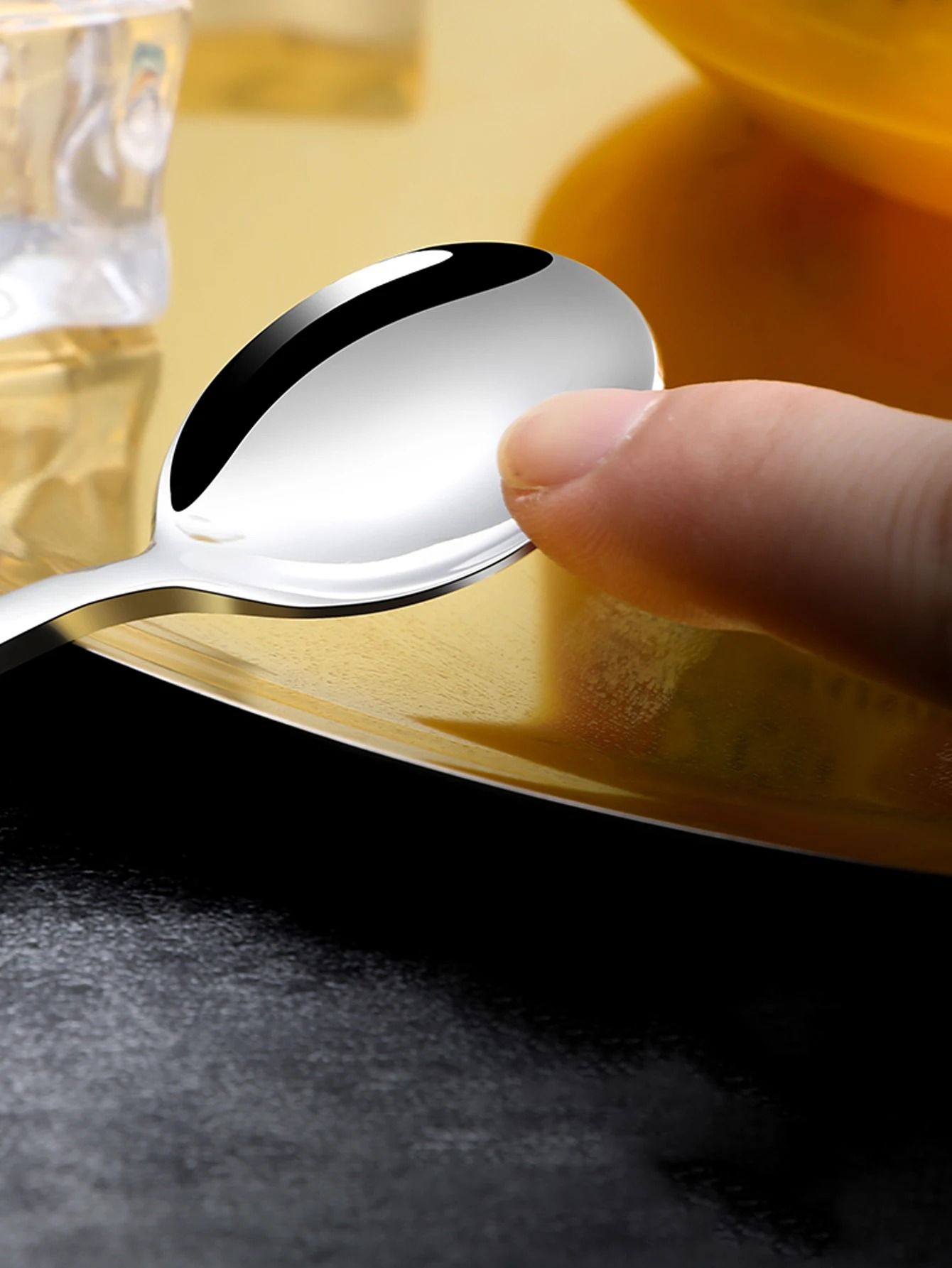 304 Stainless Steel Long Handle Coffee and Ice Cream Stirring Spoons