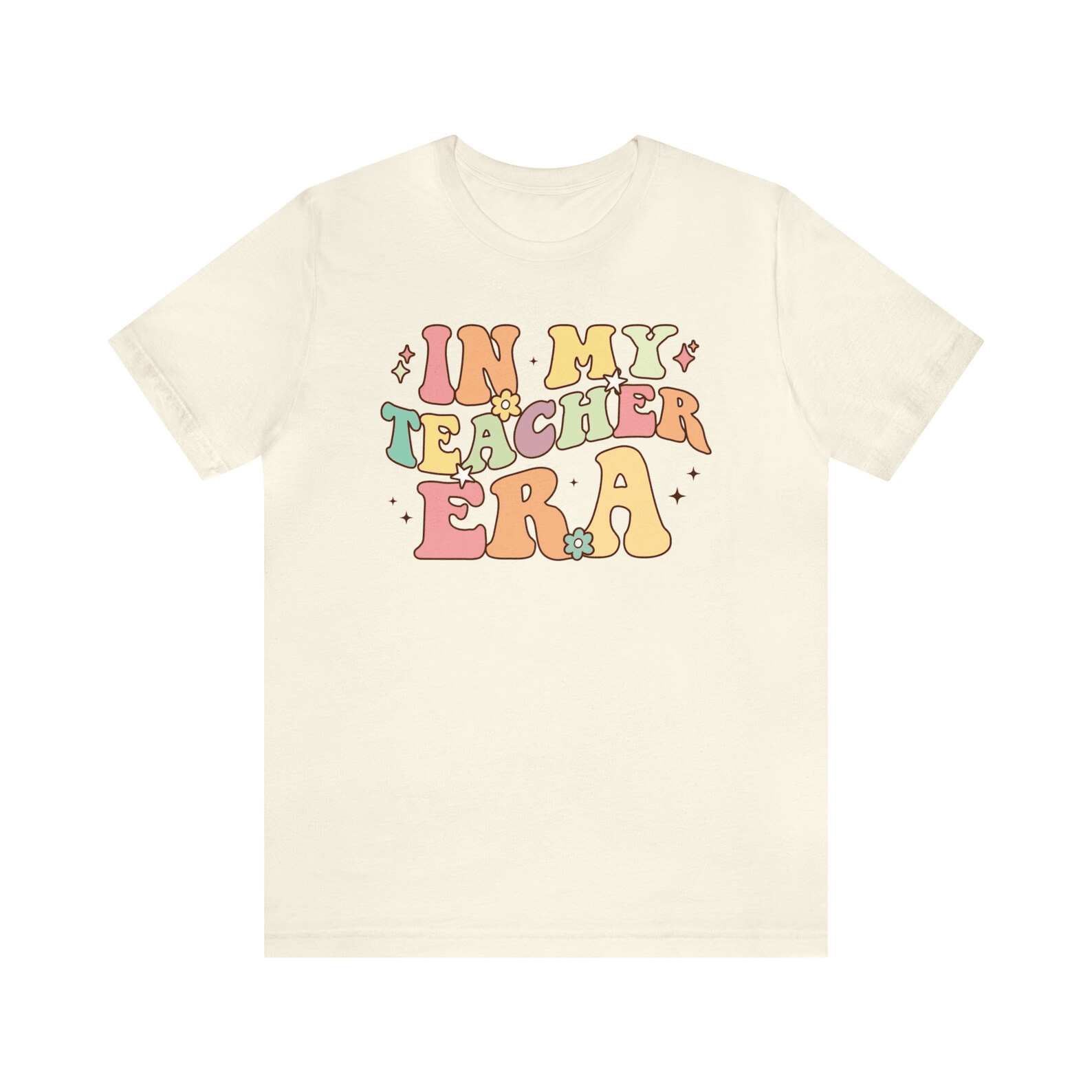 In My Teacher Era Shirt Retro Back to School Teacher Appreciation Gift Tee