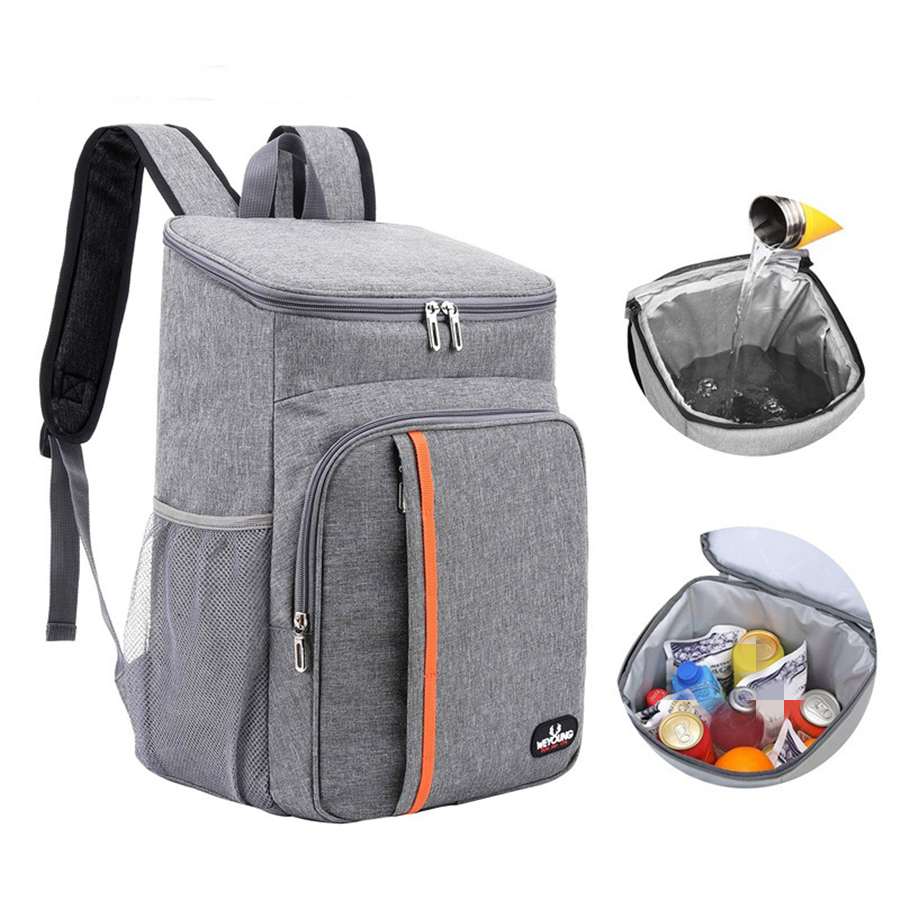 Portable Thermal Lunch Bag, Cooler Ice Insulated Case, Durable Oxford Food Box, Waterproof Camping Dinner Back Packs