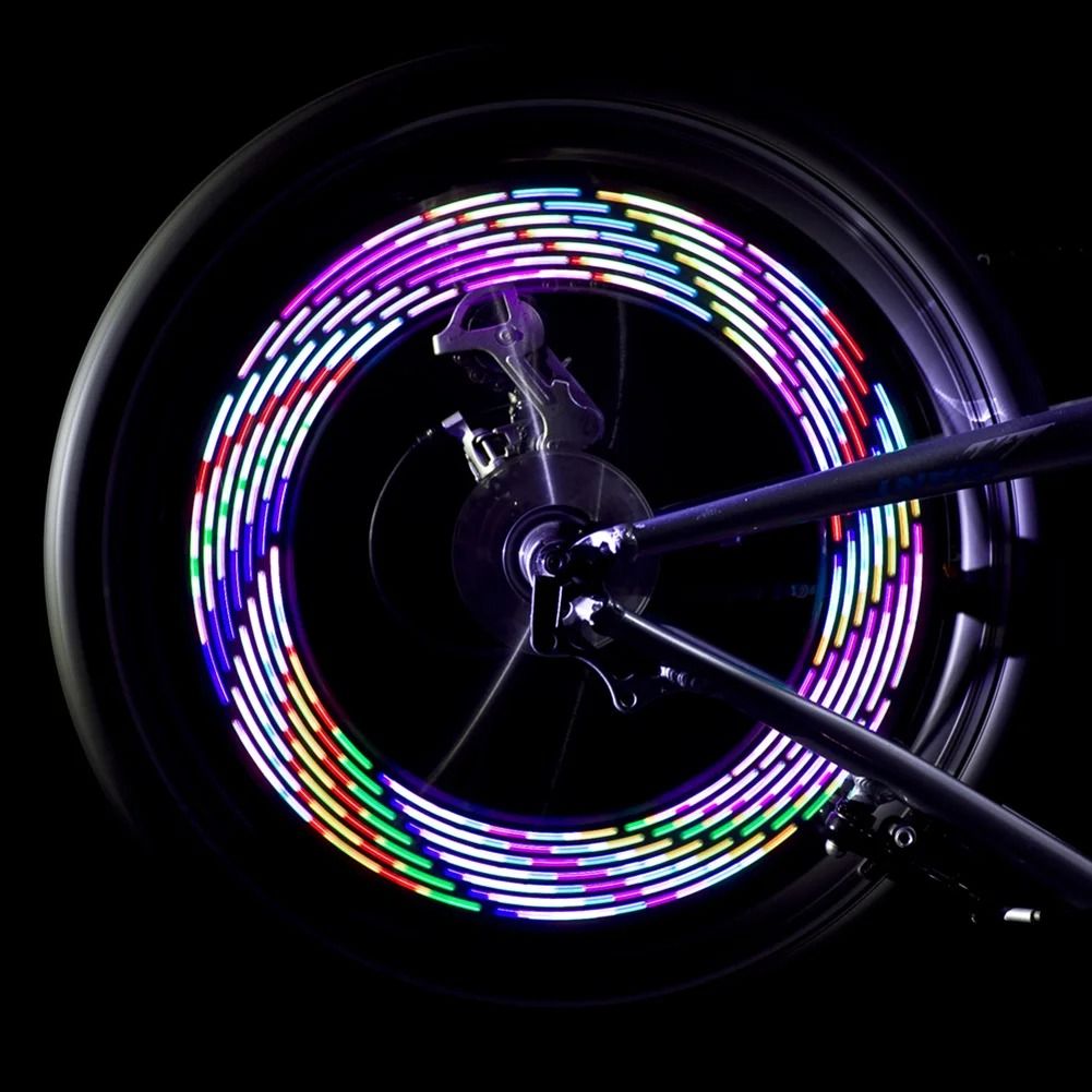 USB Rechargeable Bike Wheel Spoke LED Light Bicycle Safety Warning Lamp