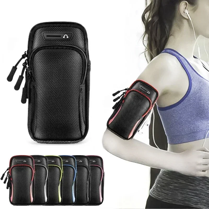 Waterproof Running Phone Armband Fitness Phone Holder with Headphone Access