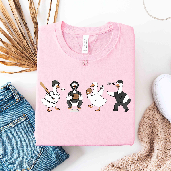 Baseball Game Day Shirt, Goose Baseball Player Shirt, Game day Player Shirt, Funny Goose Shirt