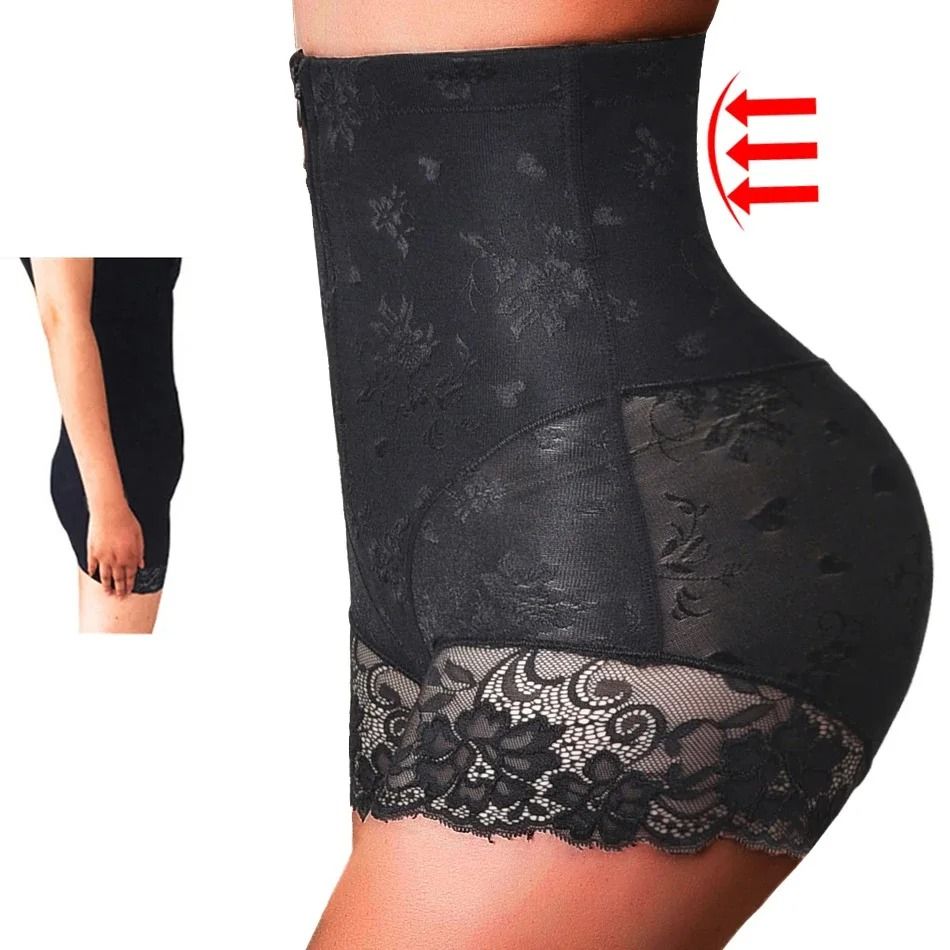 YBFDO Womens High Waist Trainer Zipper Shaper Panties