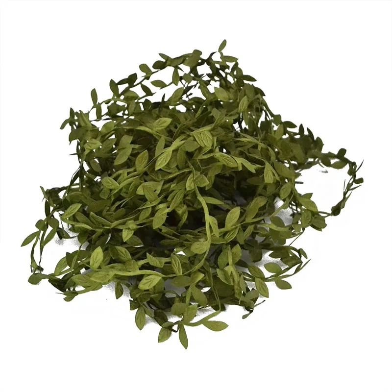 Handmade Silk Leaf-Shaped Artificial Green Vines