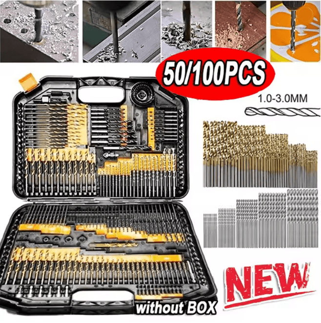 ProCore Titanium Drill Bit Set HSS High Speed Steel Precision Bits