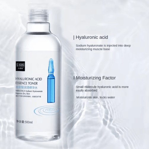 Hyaluronic Acid Face Serum 500ML – Deep Hydrating hyaluronic acid serum with Niacinamide & VC