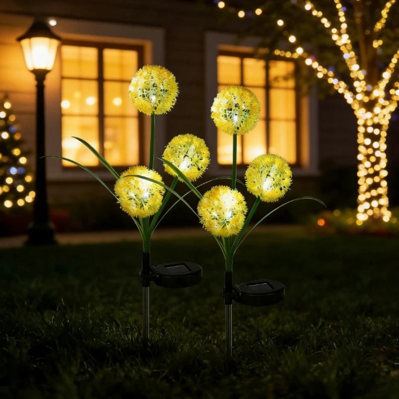 Sphero-Glow Triple-Head Solar Alliums