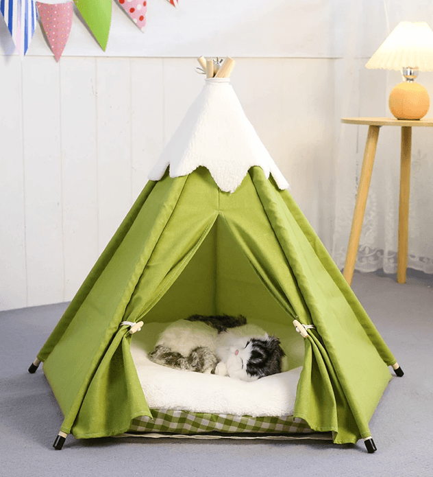 CozyPup Plush Pet Teepee Tent
