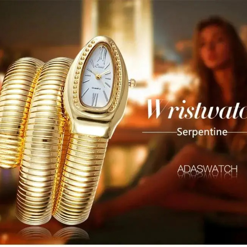 Gold Ladies Wristwatch, Luxury Stainless Steel Quartz Watch Bracelet, High-Quality Fashion Watch
