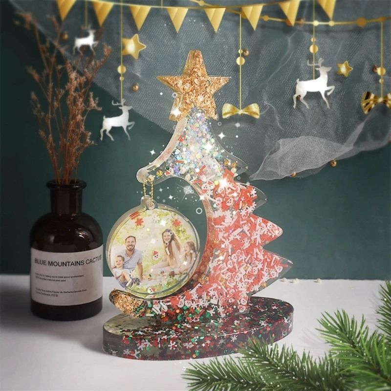 Christmas Tree Silicone Mold for Epoxy Resin Crafts and Holiday Decor Supplies