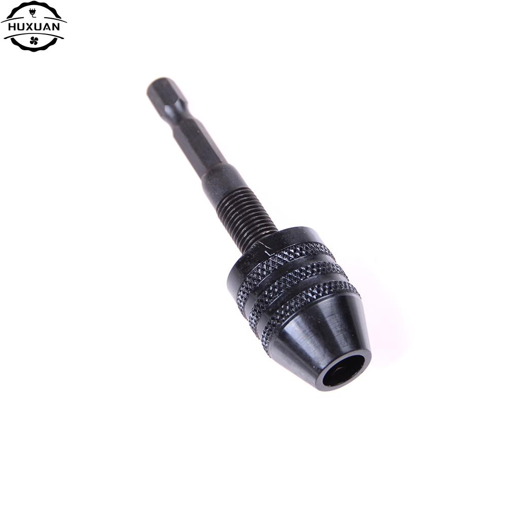 New Keyless Drill Chuck Adapter Hex Shank Power Tool Drill Bits Impact Driver Screwdriver