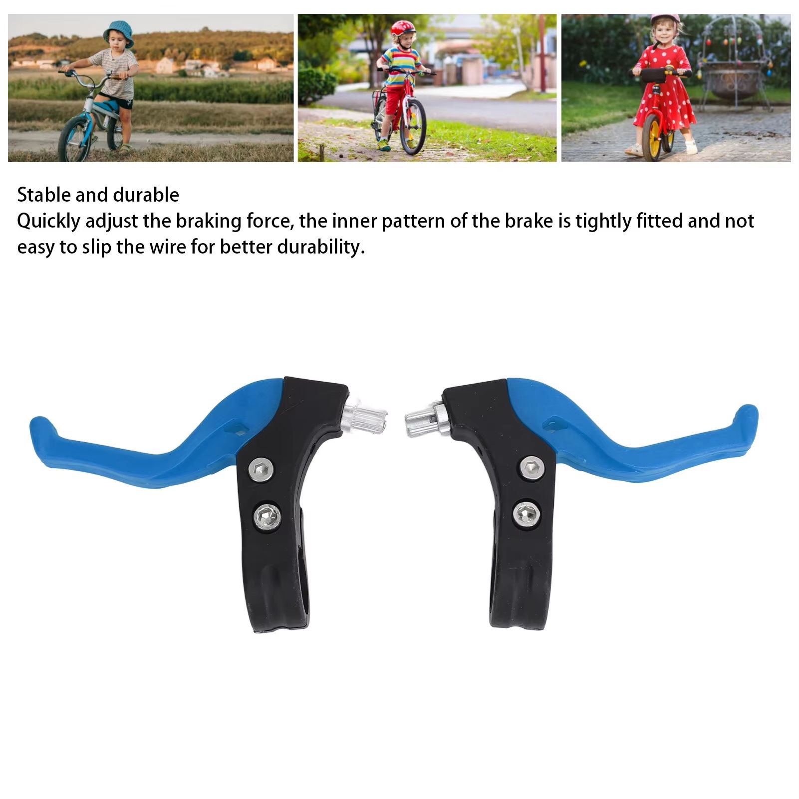 Kids Bicycle Brake Handle Replacement – Universal Nylon Left & Right Bike Brake Levers (1 Pair)