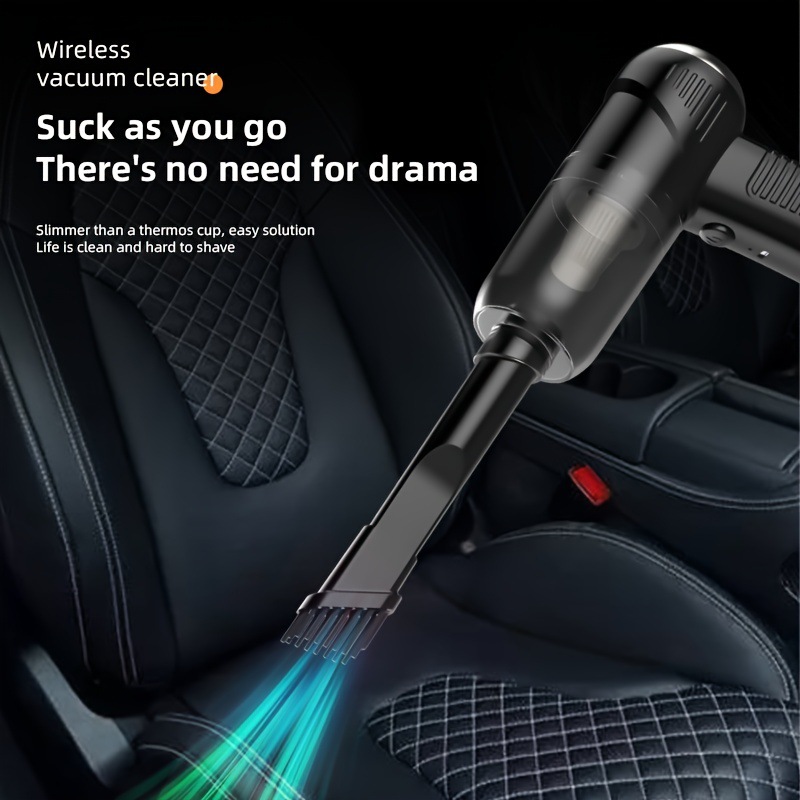 Car Vacuum Cleaner Suction Blow, Portable Wireless Handheld Charging Mini Small Auto Vacuum Aspiradora
