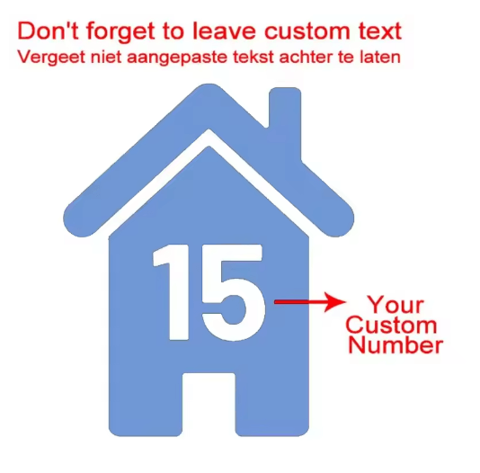 4PCS Vinyl Bin Number Stickers Custom House Number Decals for Trash Bins