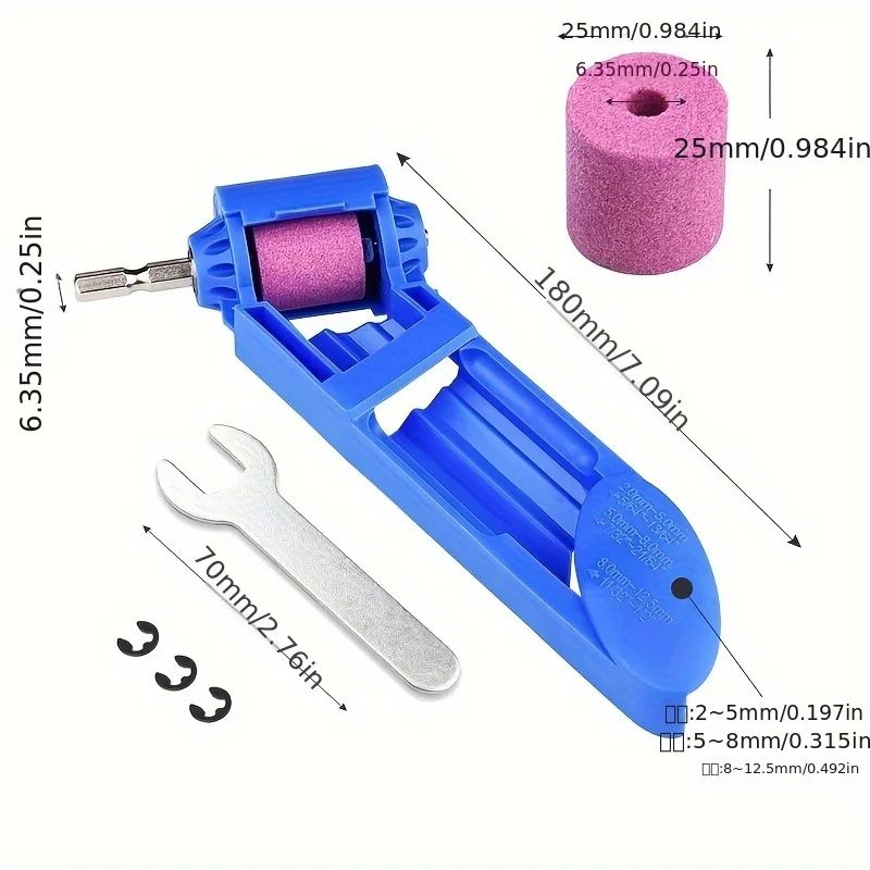 SharpMate Portable Drill Bit Sharpener – Compact Grinding Tool for Quick Bit Restoration