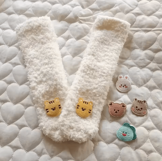 Thick Winter Baby Socks with Anti-Slip Grip & Knee-High Warmth