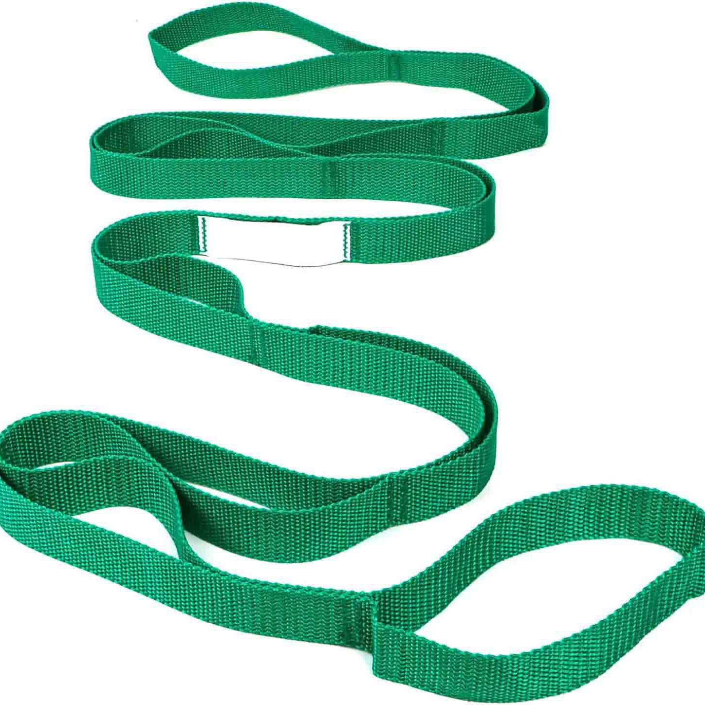 Yoga Stretching Strap USA Made Top Choice, Stretch Out Strap with Exercise Book, Physical Therapy Stretch Straps