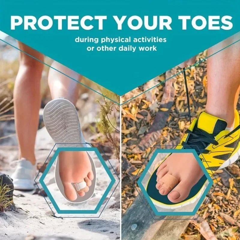 Reusable Hammer Toe Straightener & Splint Cushions for Crooked and Overlapping Toes