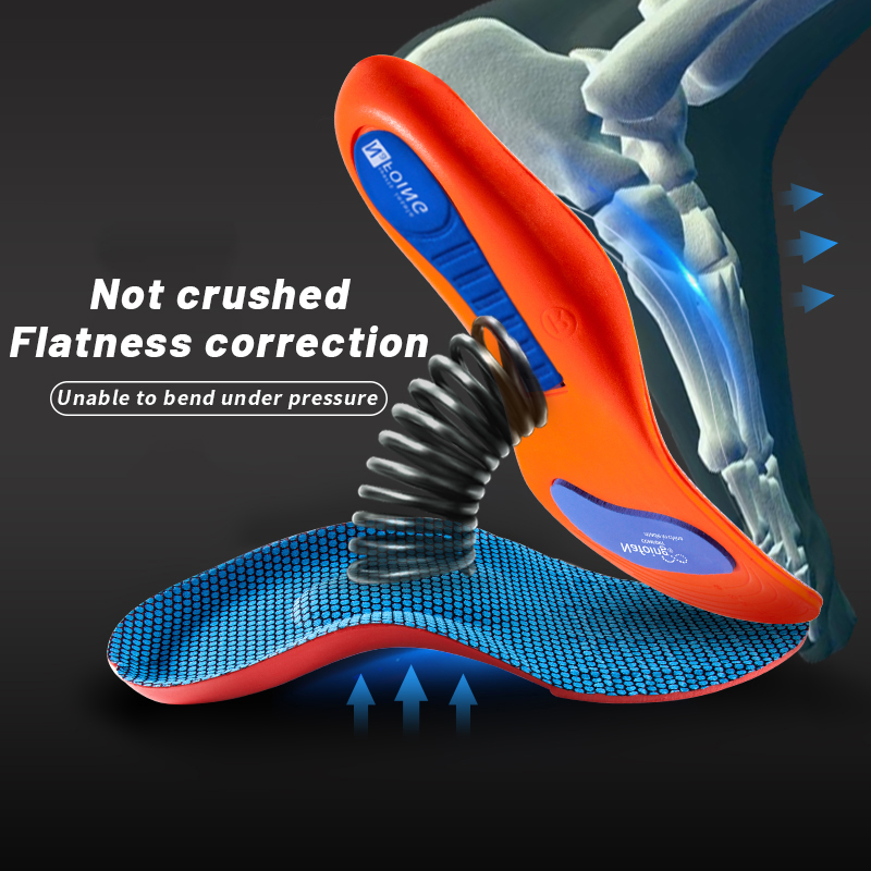 EVA Breathable Shock Absorption Shoes Insole, Sport Orthopedic Insoles for Feet Men Women, Running Basketball Sport Care