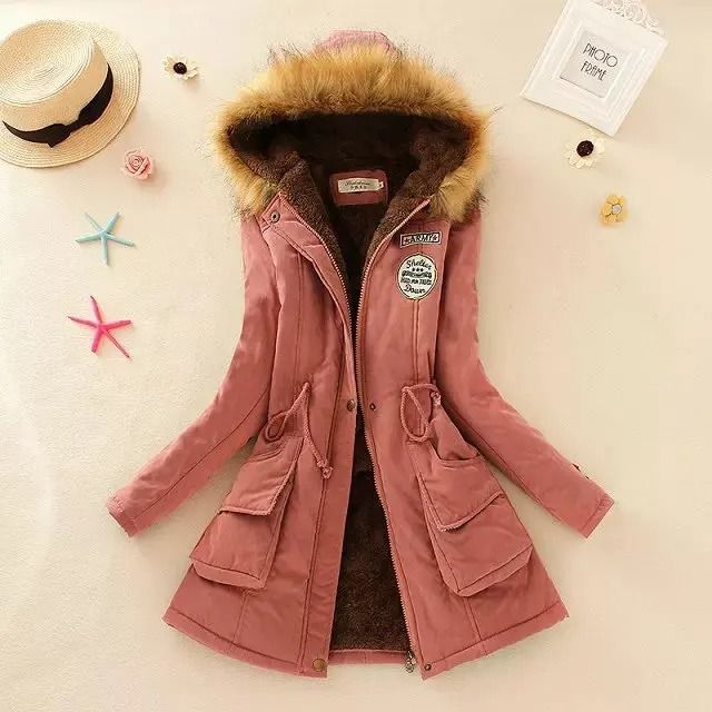 Womens Cotton Padded Hooded Winter Jacket
