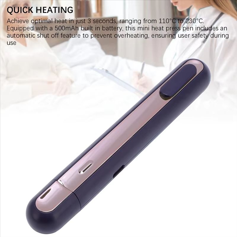 AT63 Mini Heat Press Pen – 3-Second Fast Heating Tool for DIY Crafts, Bag Sealing & Personalized Cards