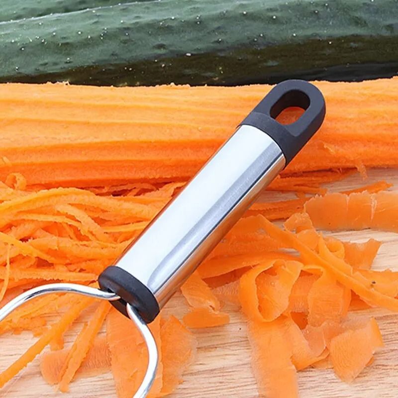Wide-Blade Stainless Steel Vegetable Peeler
