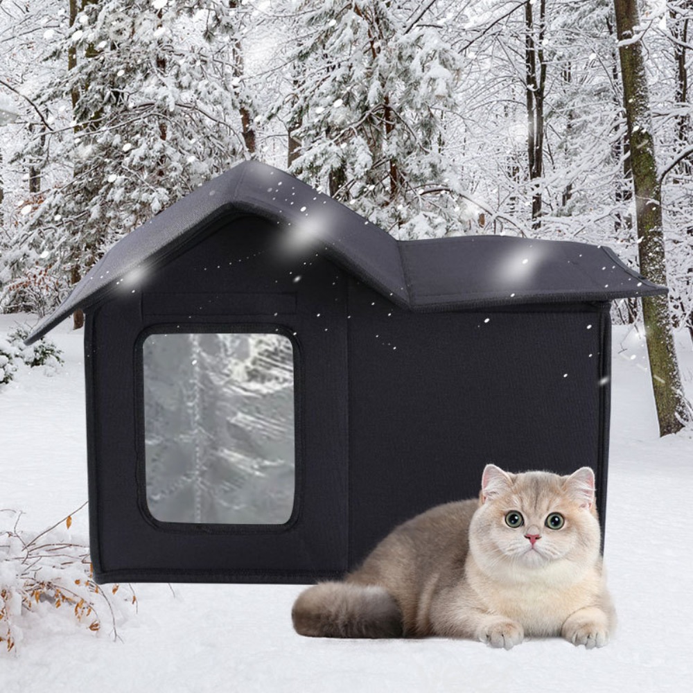 Easy to Clean Outdoor Cat House, Waterproof Practical Pet Bed for Cats and Dogs