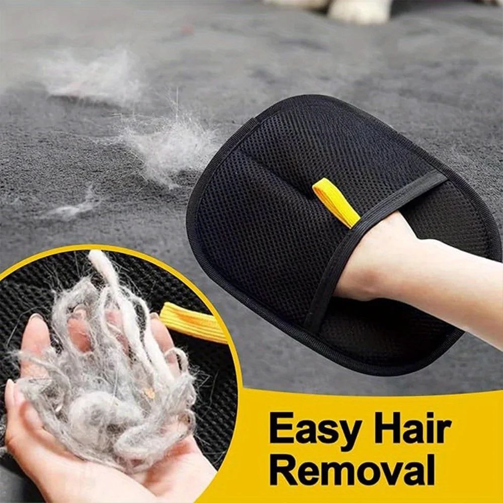 Pet Grooming Gloves Hair Remover – Gentle Deshedding & Cleaning Gloves for Dogs and Cats