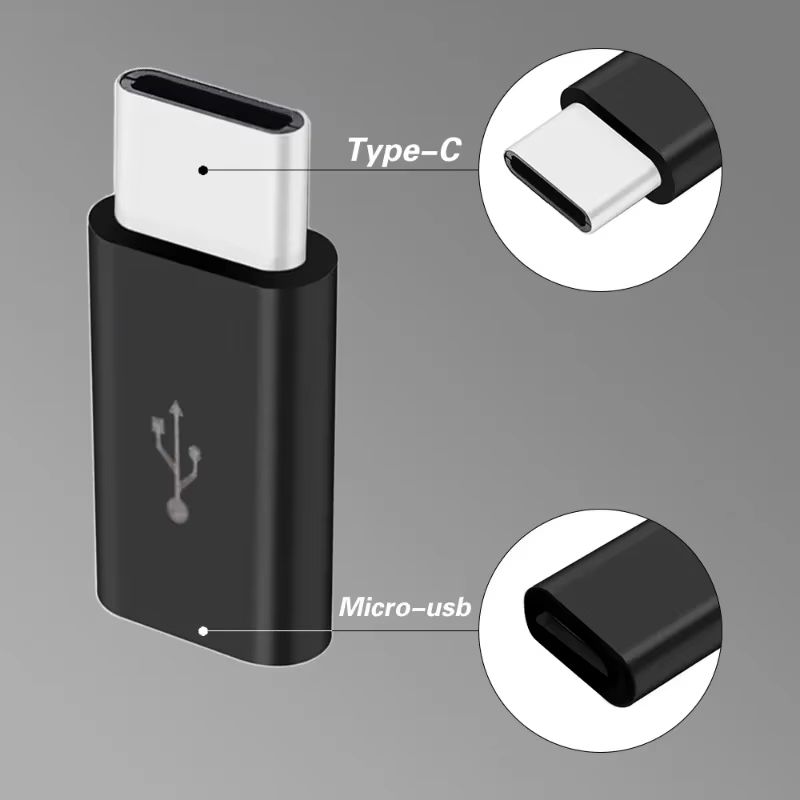 Micro USB to USB-C Adapter OTG Converter – Fast Charging & Data Transfer