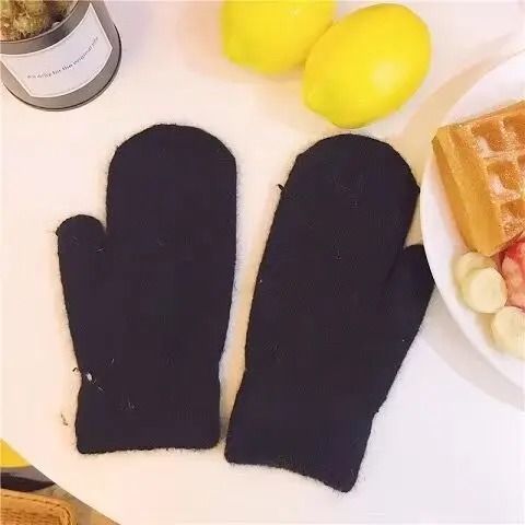 Cute Womens Winter Gloves Velvet Lined Thick Warm Cycling Gloves