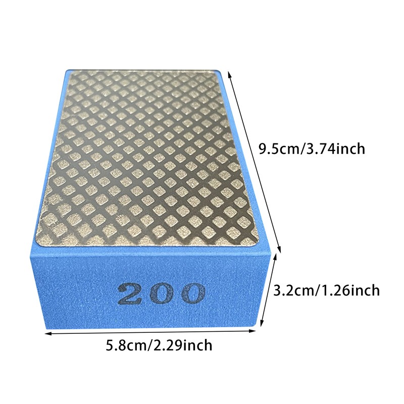 Diamond Hand Polishing Pads, Tile, Glass, Stone & Marble Abrasive Grinding Block Pad, Sanding Disc Polisher Tools