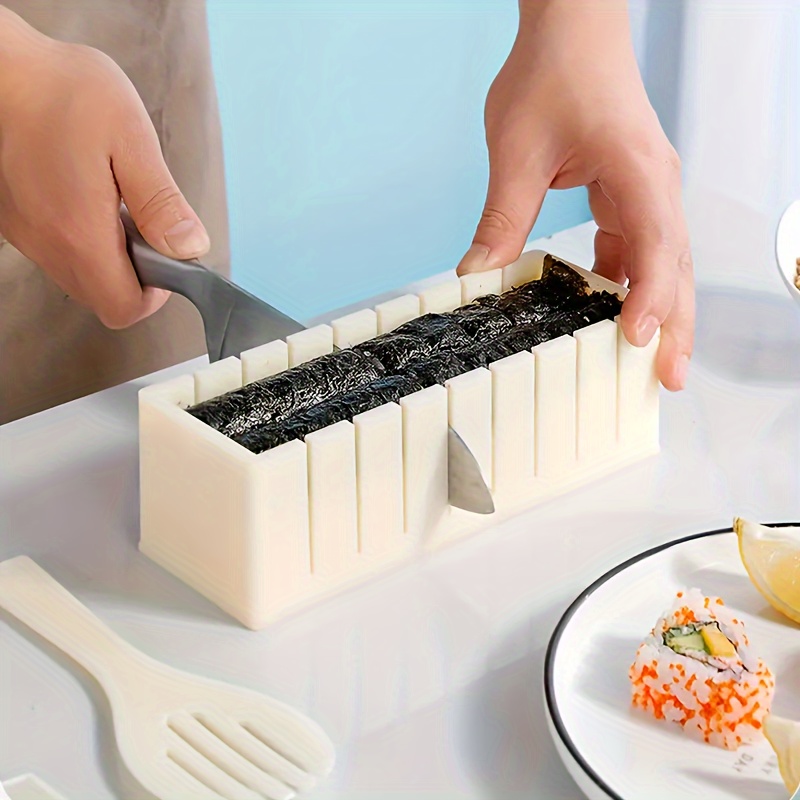Sushi Maker Equipment Kit, Plastic Sushi Rolls Mold, Round, Square, Heart-shaped Sushi Making Tools