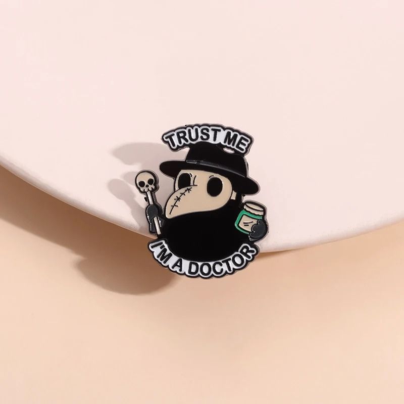 Gothic Plague Doctor Enamel Pin