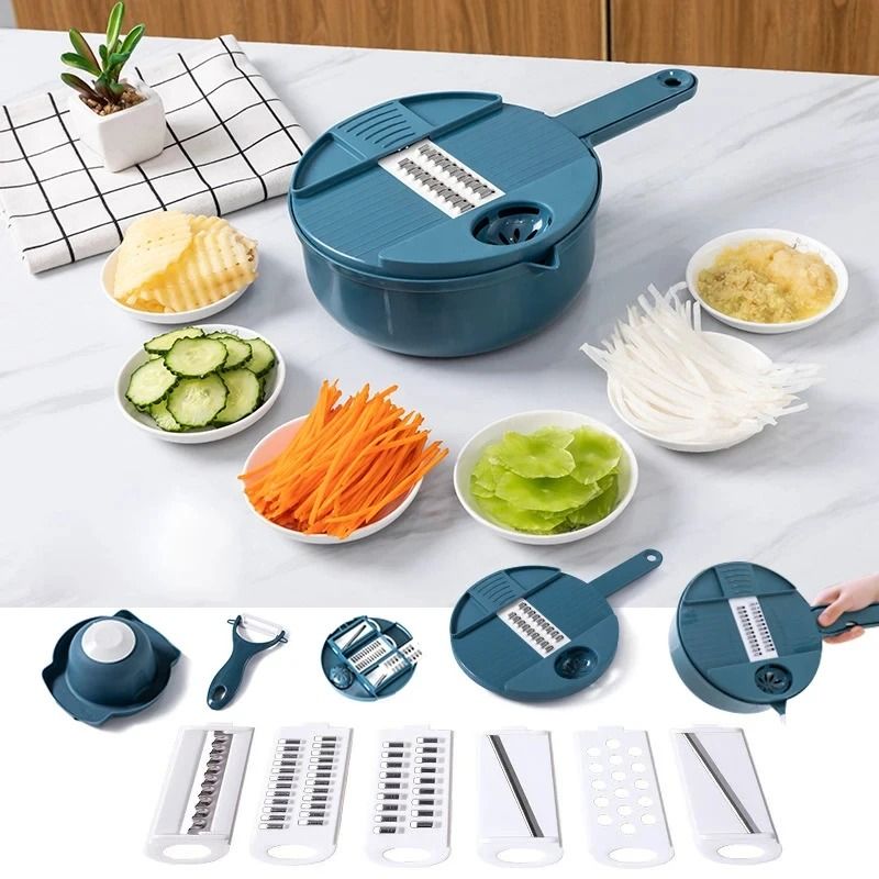 9 in 1 Multi Functional Vegetable Cutter and Slicer Set