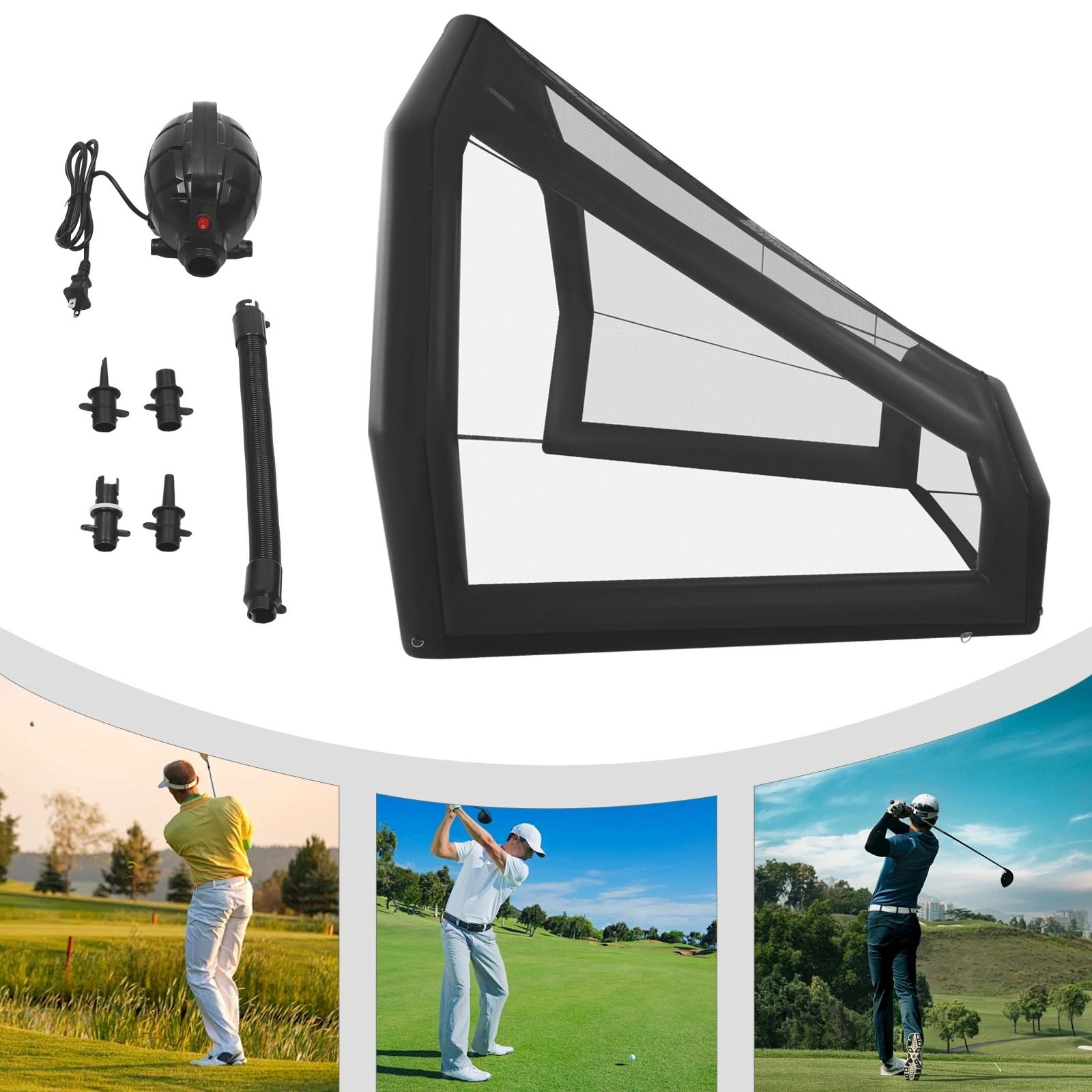Pro-Series Inflatable Golf Practice Simulator Tent