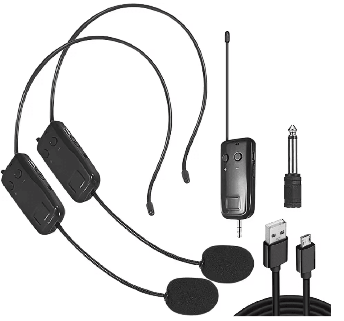 ClearVoice 2.4G Wireless Headset Microphone Set