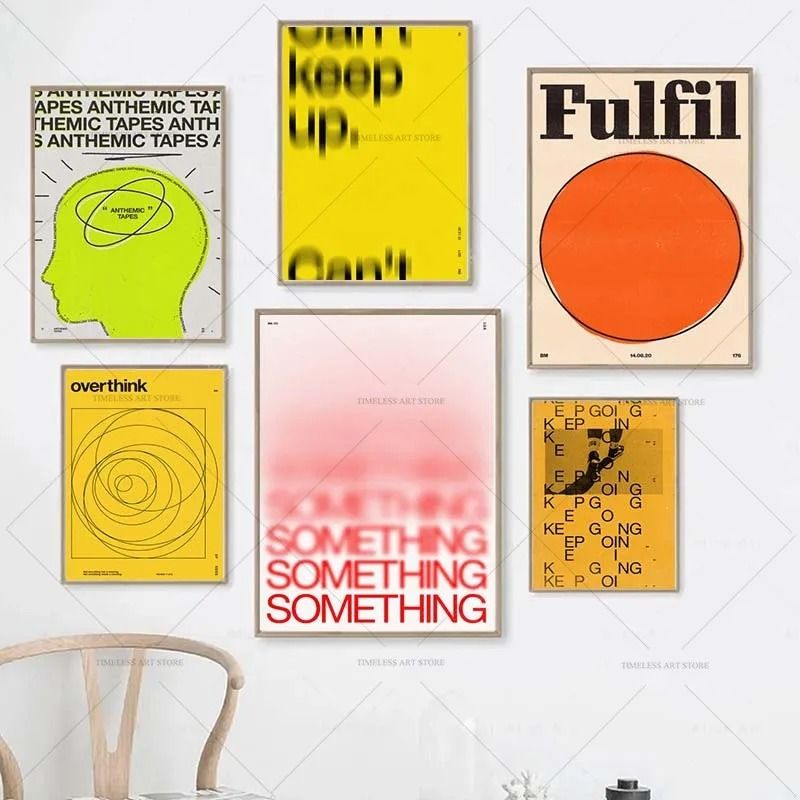 Modern Retro Inspirational Quote Canvas Art
