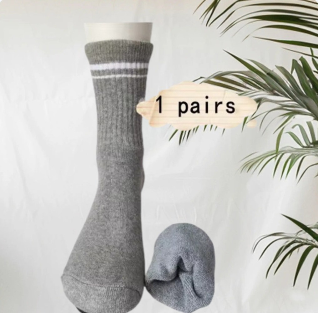 Retro Cotton Yoga Sports Sock for Women, Pilates Fitness Sock, Medium Long Yoga Sock, Four Seasons Sock for Female