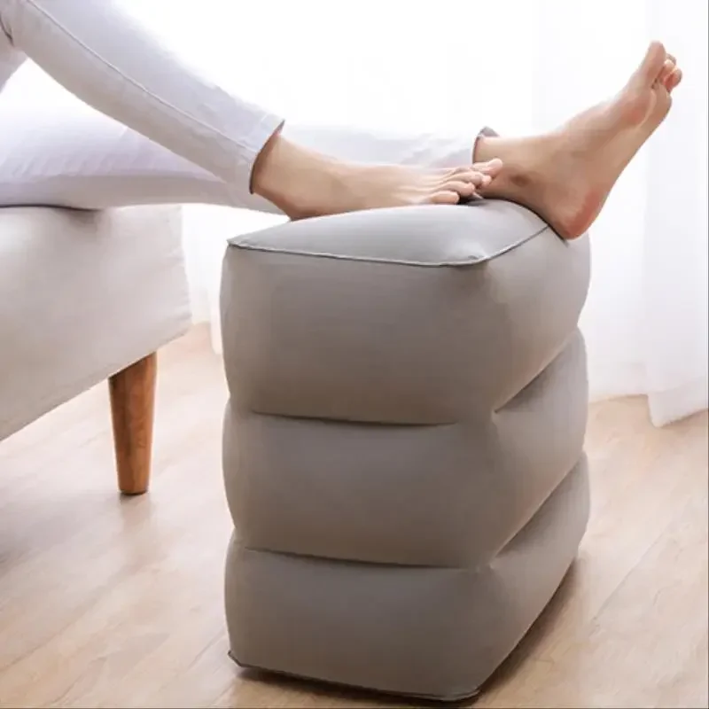 Adjustable Inflatable Flight Sleeping Footrest Pillow for Kids & Adults – Ideal for Travel Comfort